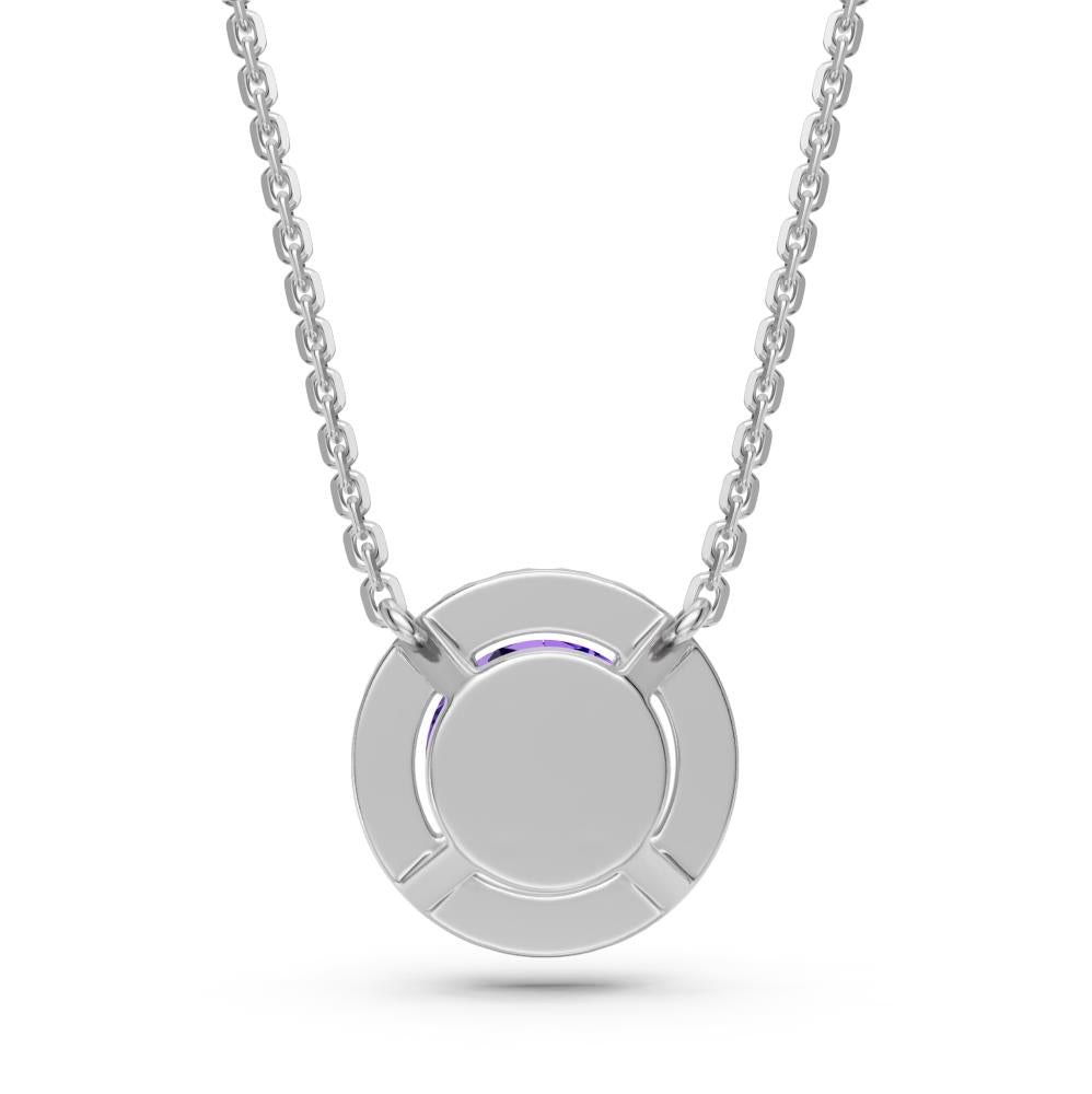 White Gold Necklace with Tanzanite Stone