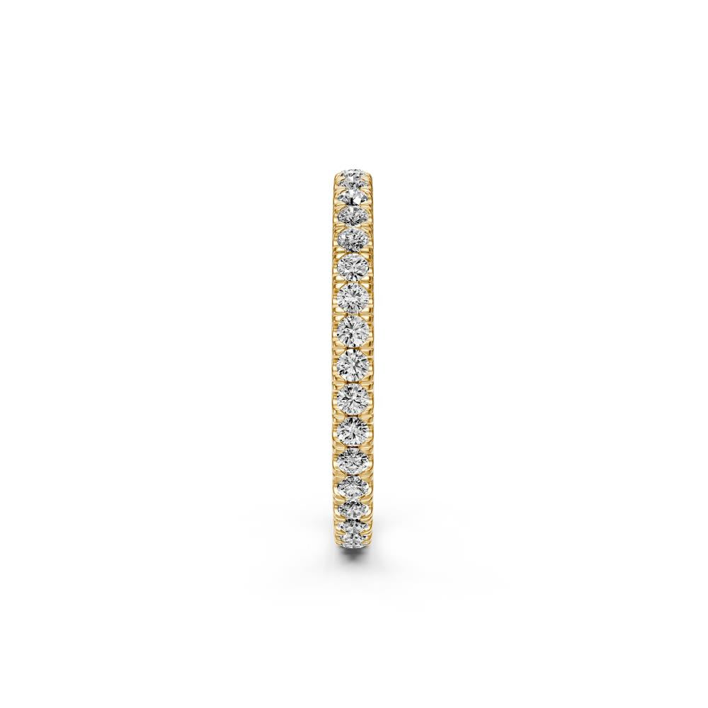 Diamond Band Ring in Yellow Gold