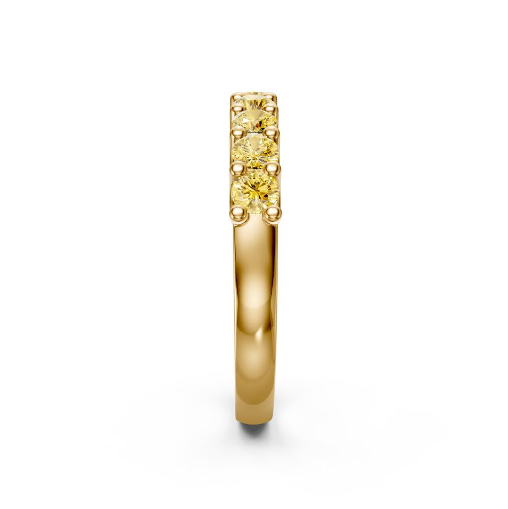 Yellow Sapphire Band Ring in Yellow Gold