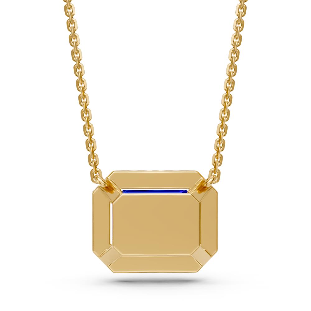 Yellow Gold Necklace with Tsavorite Stone