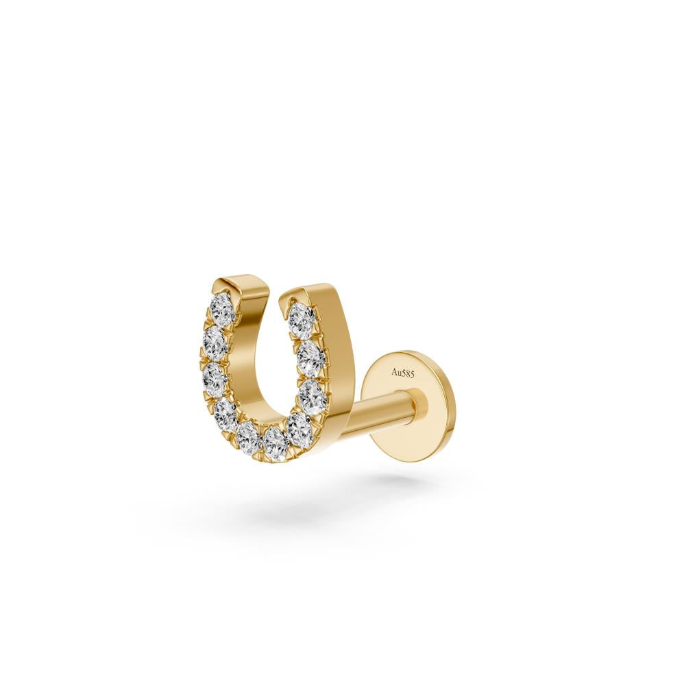 Diamond Piercing in Yellow Gold