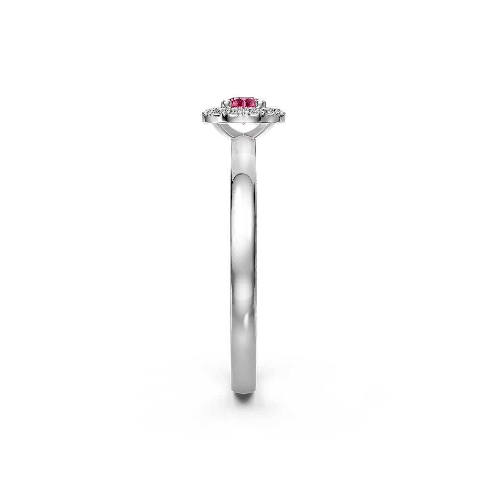 Pink Sapphires Diamond Band Ring