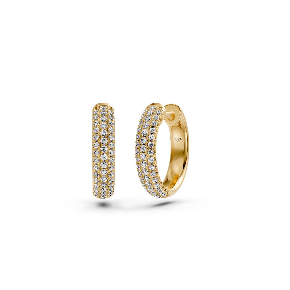 Diamond Earrings in Yellow Gold
