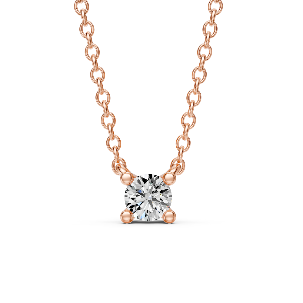 Diamond Necklace in Rose Gold