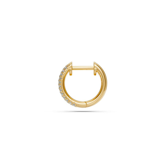 Geltono aukso auskarai su deimantais R22751124