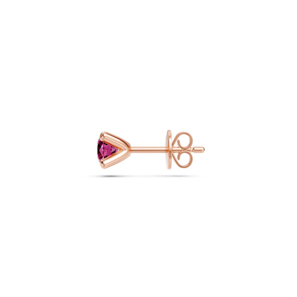 Pink Sapphire Earring in Rose Gold
