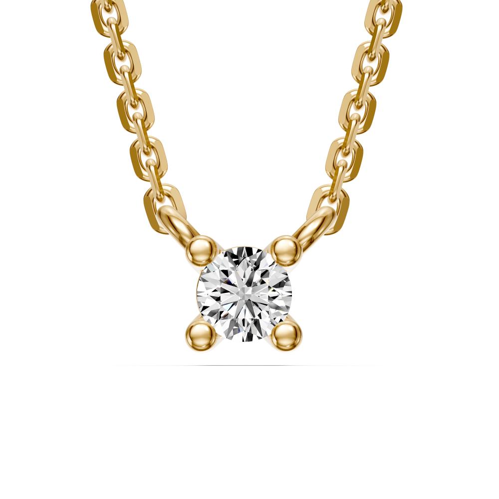Diamond Necklace in Yellow Gold