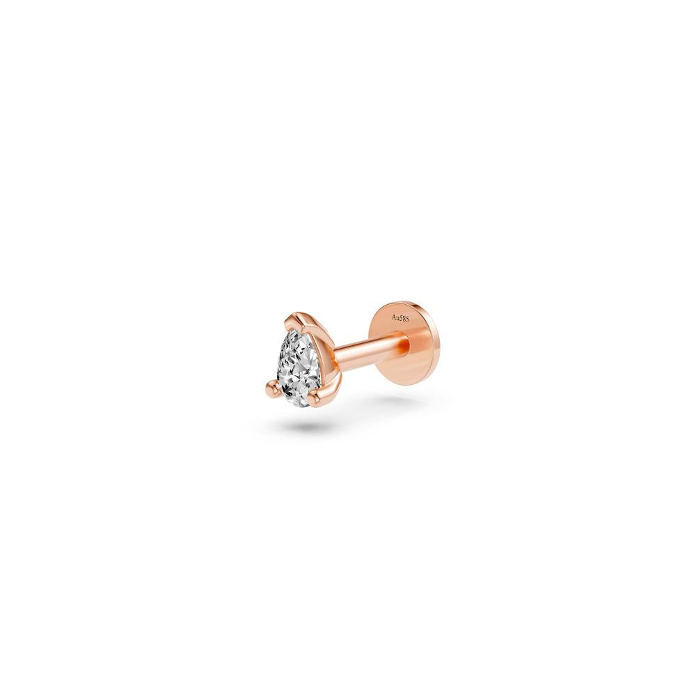 Diamond Piercing in Rose Gold