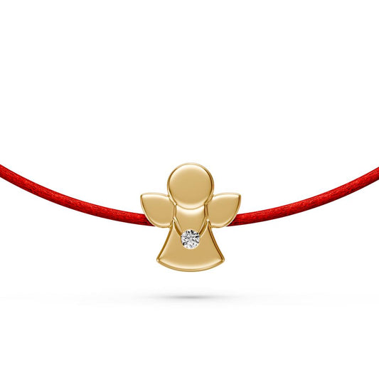 Siūlo Apyrankė su Geltonu Auksu ir Deimantu "Angelas" LP2001