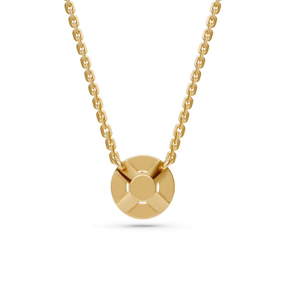 Yellow Gold Necklace with Yellow Sapphire