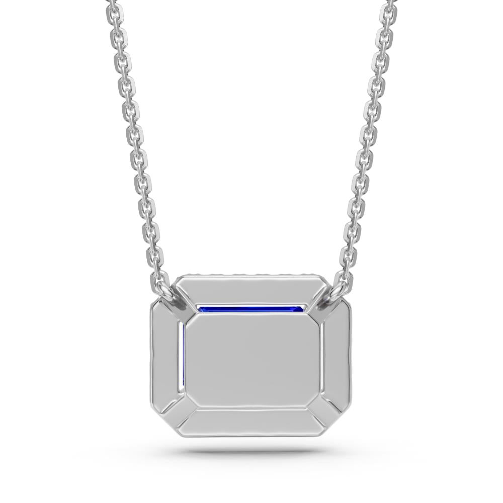 White Gold Necklace with Tanzanite Stone