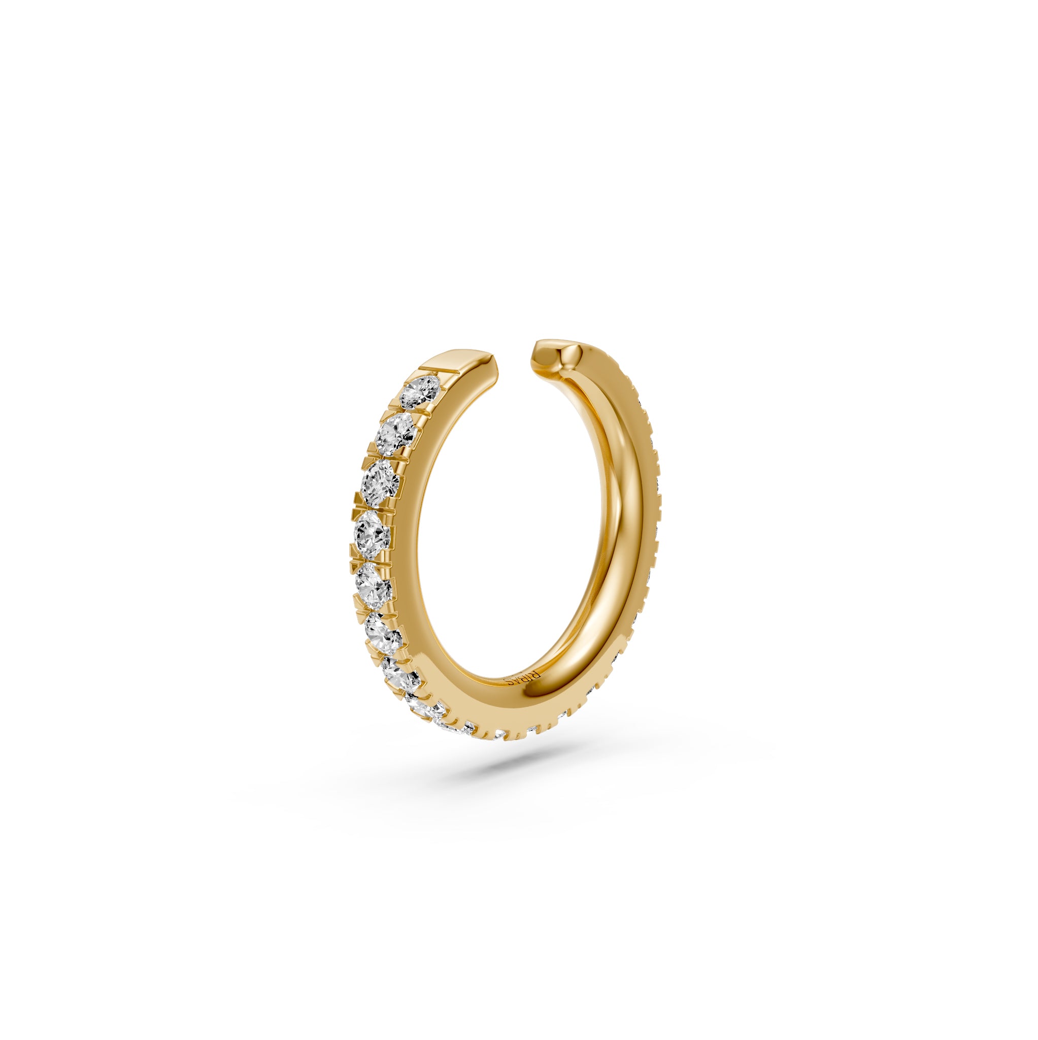 Sapphire Cuff Earring in Yellow Gold