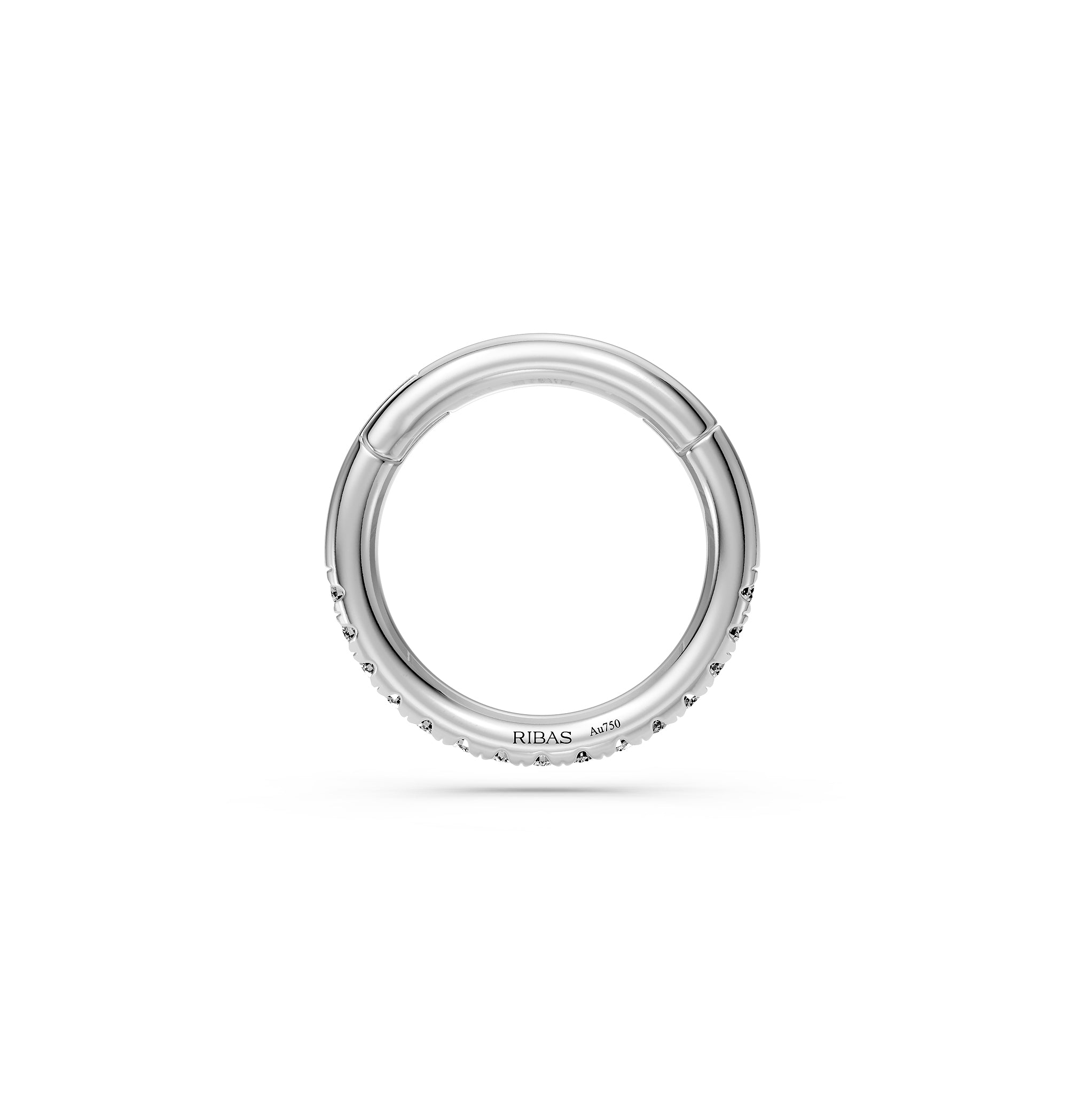 Piercing in White Gold with Diamonds