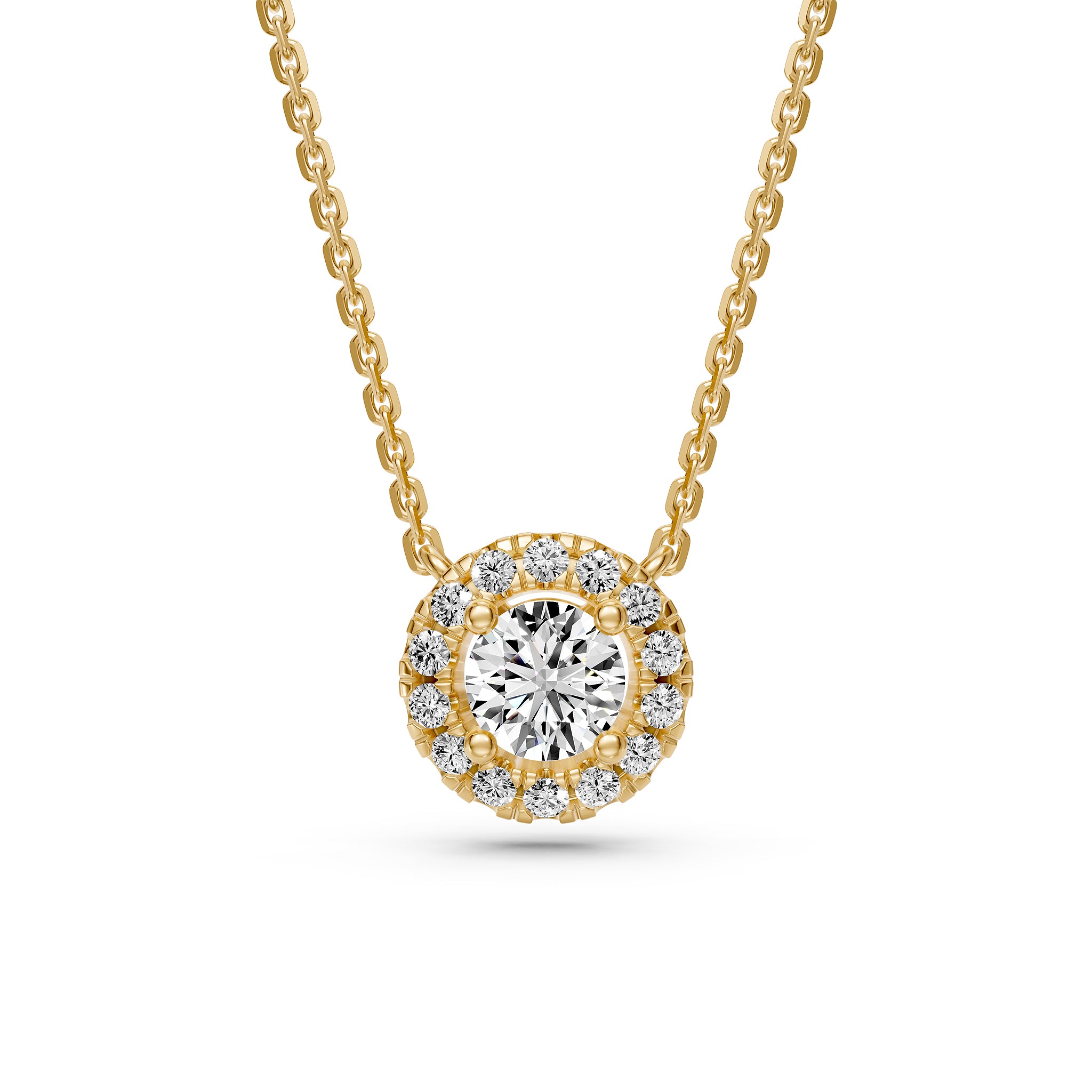 Diamond Necklace in Yellow Gold