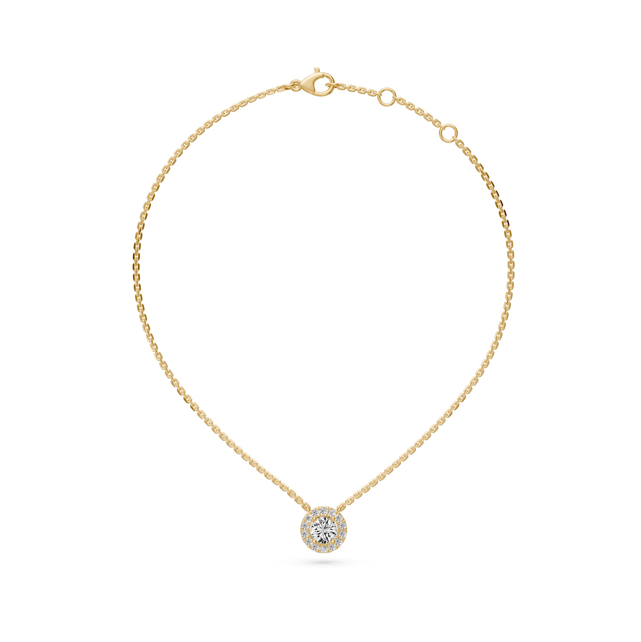 Diamond Necklace in Yellow Gold