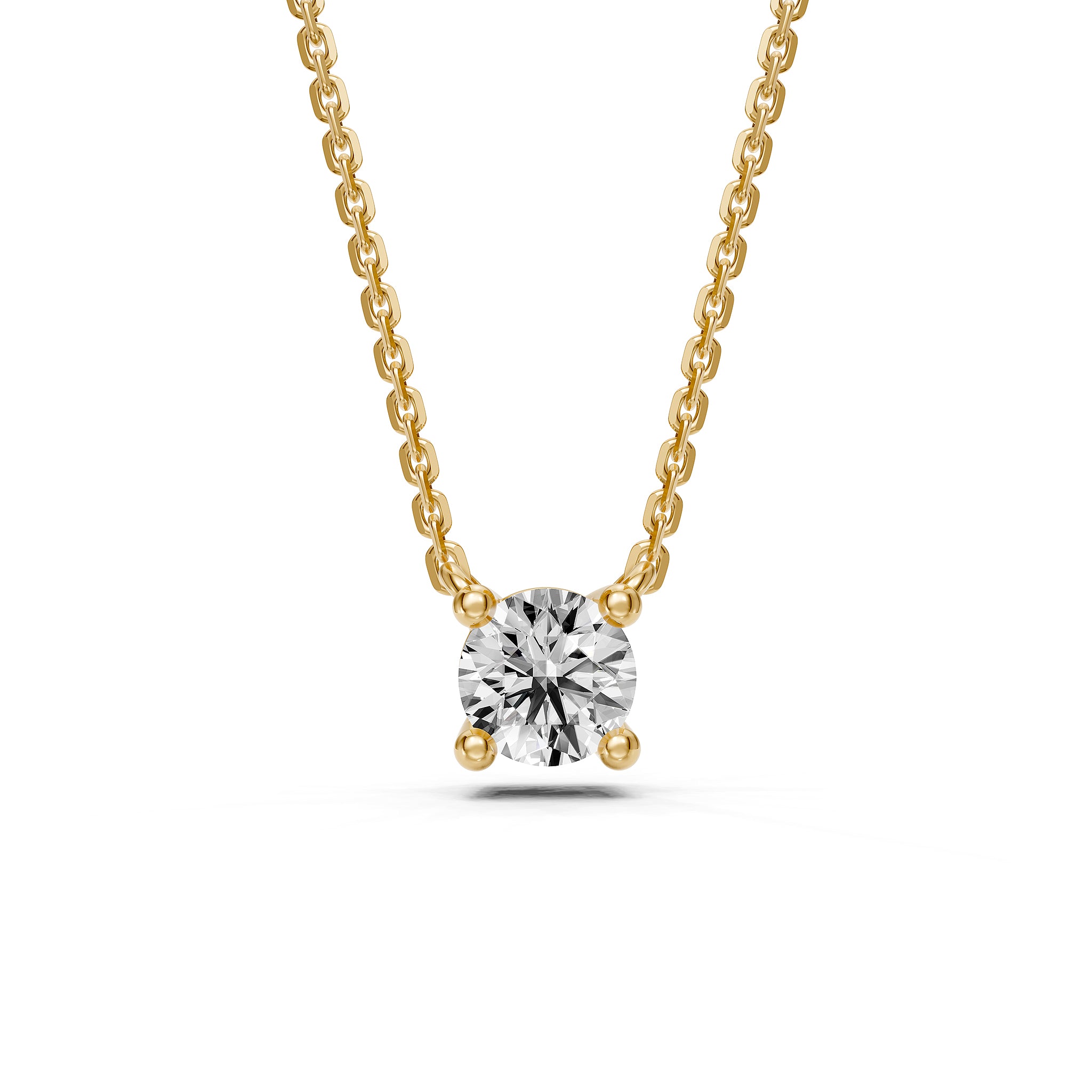 Diamond Necklace in Yellow Gold