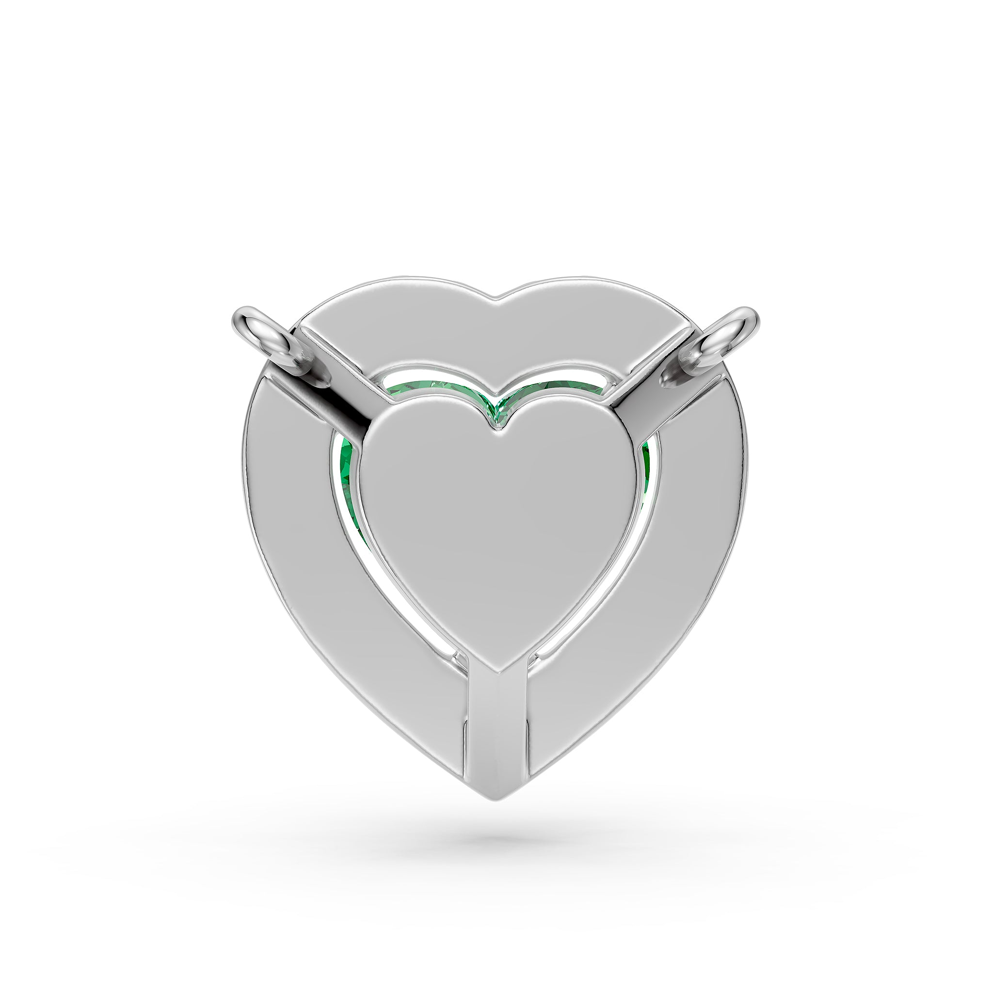 White Gold Necklace with Tsavorite Stone