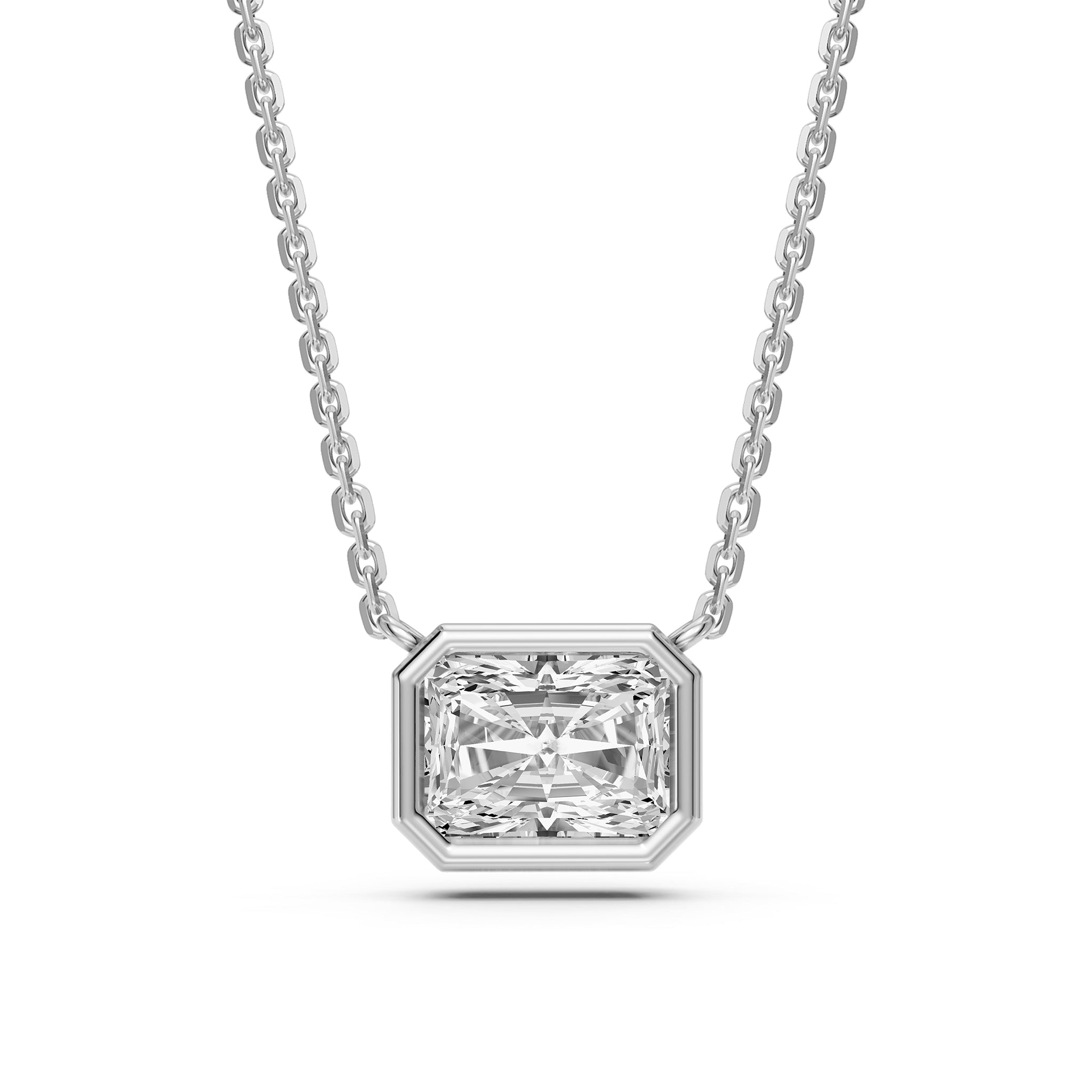 Diamond Necklace in White Gold