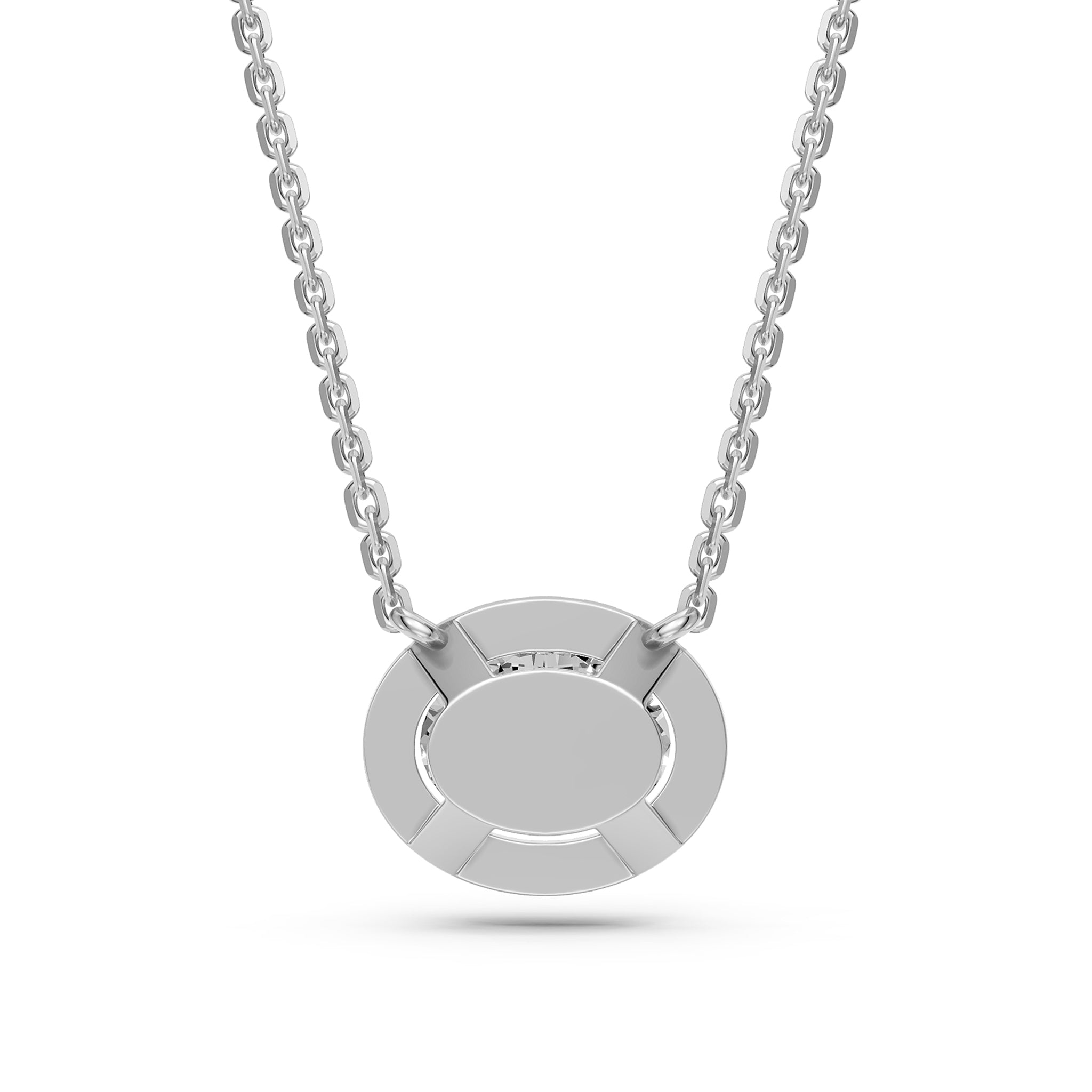 Diamond Necklace in White Gold