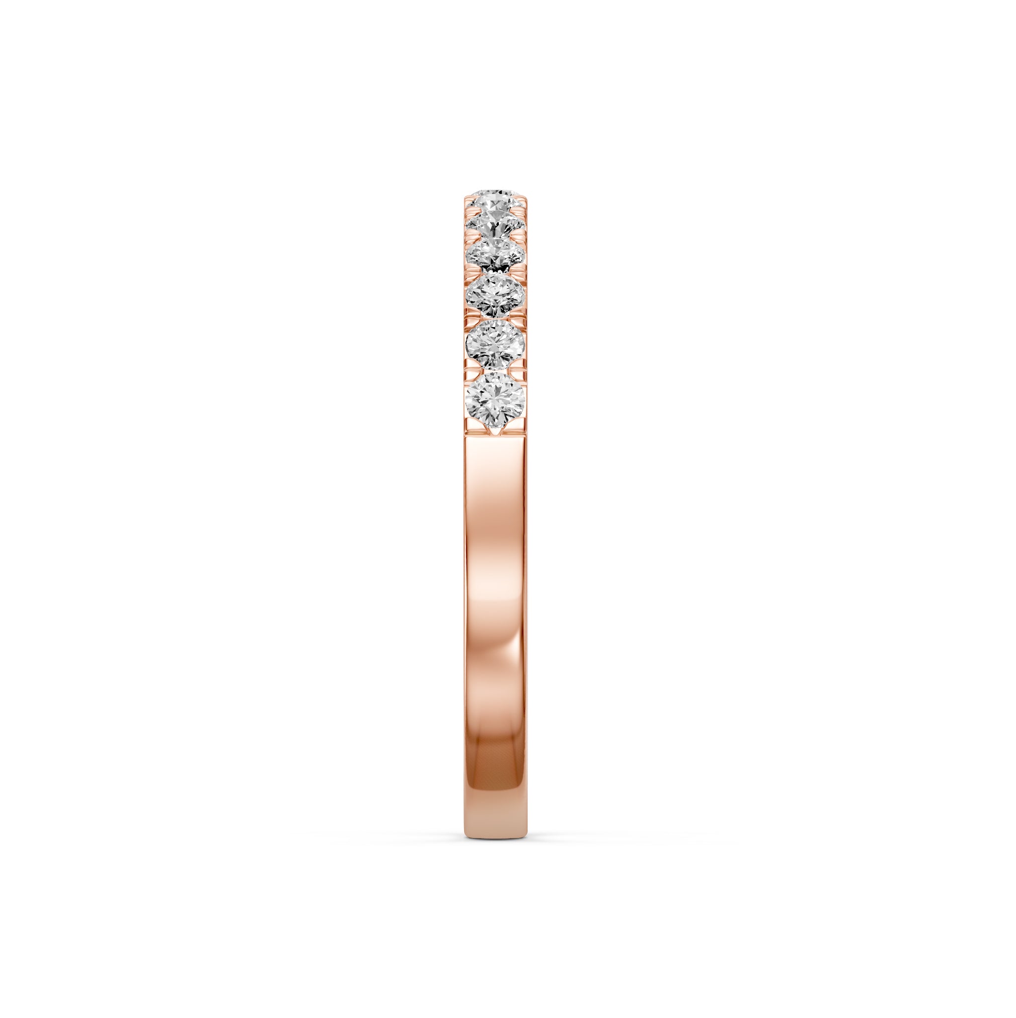 Diamond Band Ring in Rose Gold