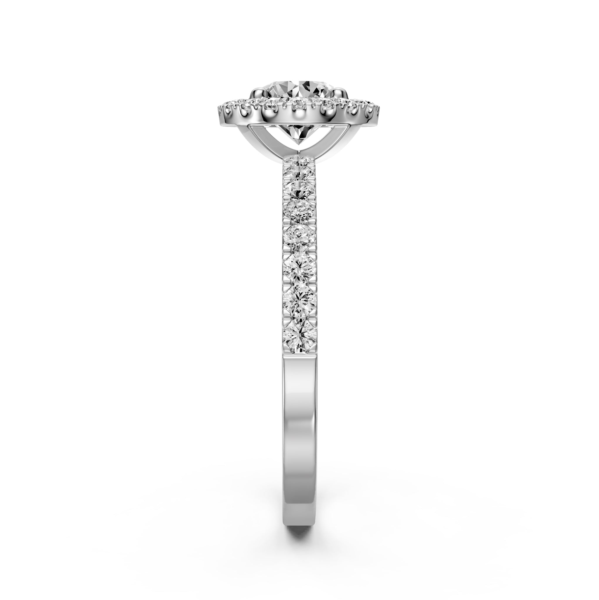 Diamond Ring in White Gold