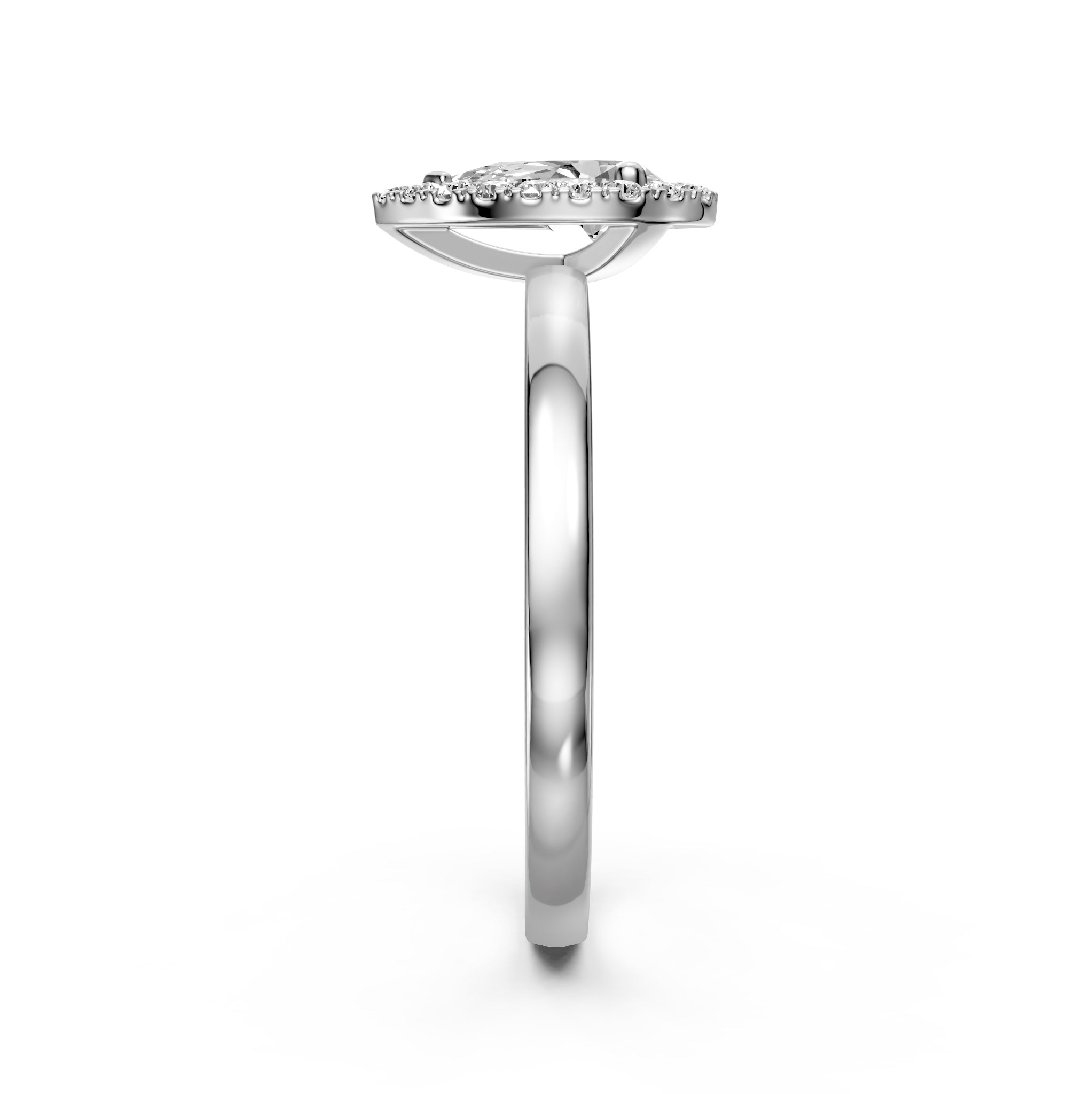Diamond Ring in White Gold