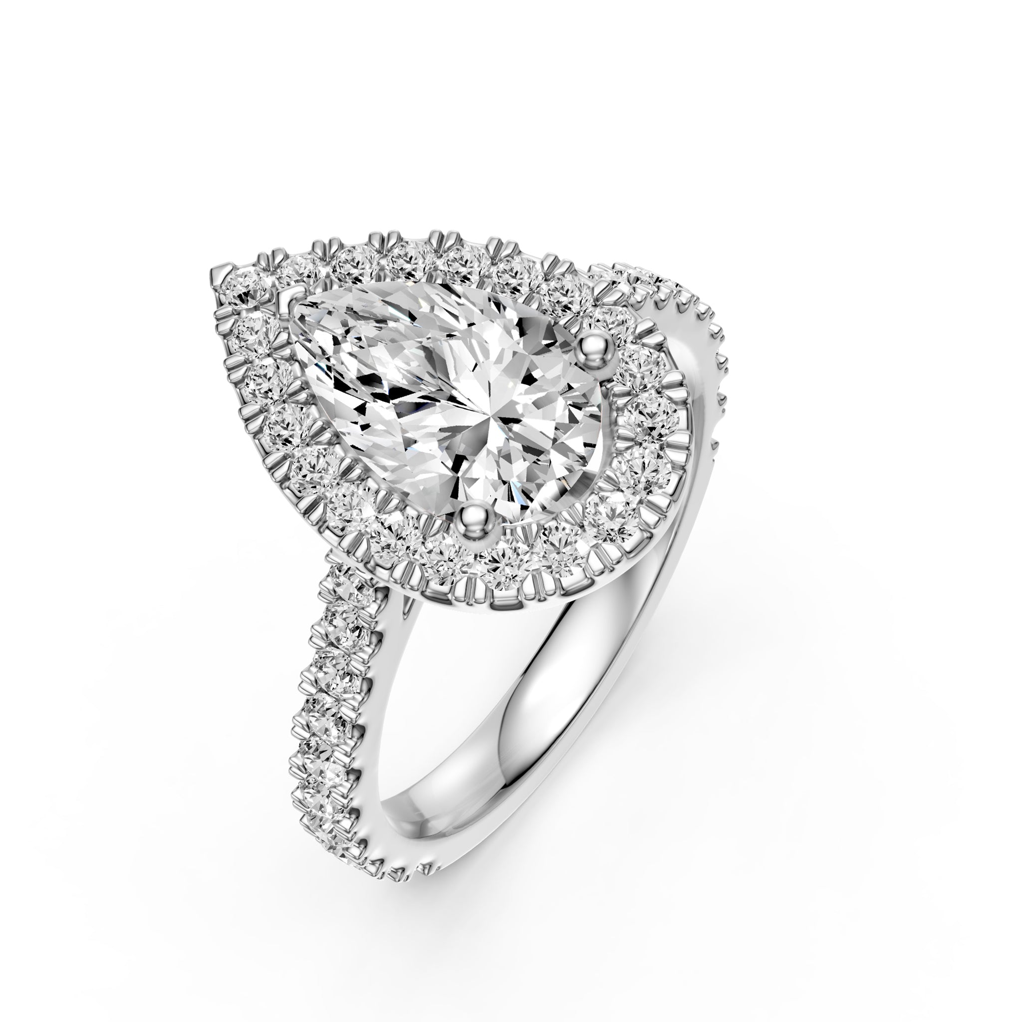 Diamond Ring in White Gold