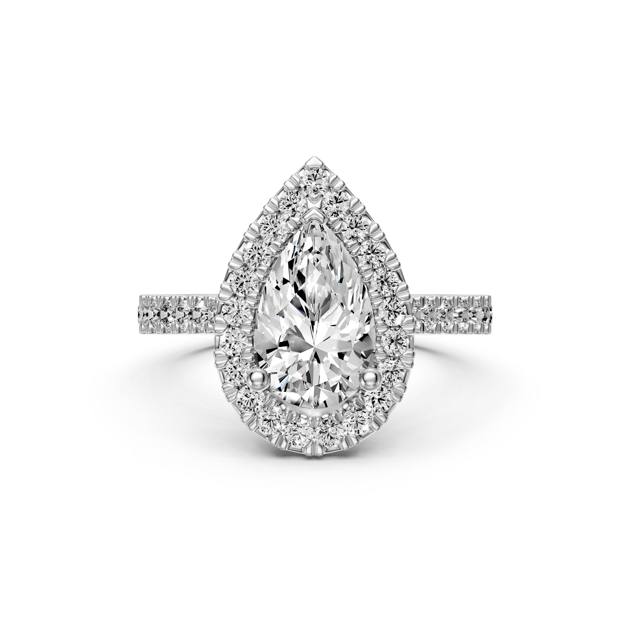 Diamond Ring in White Gold