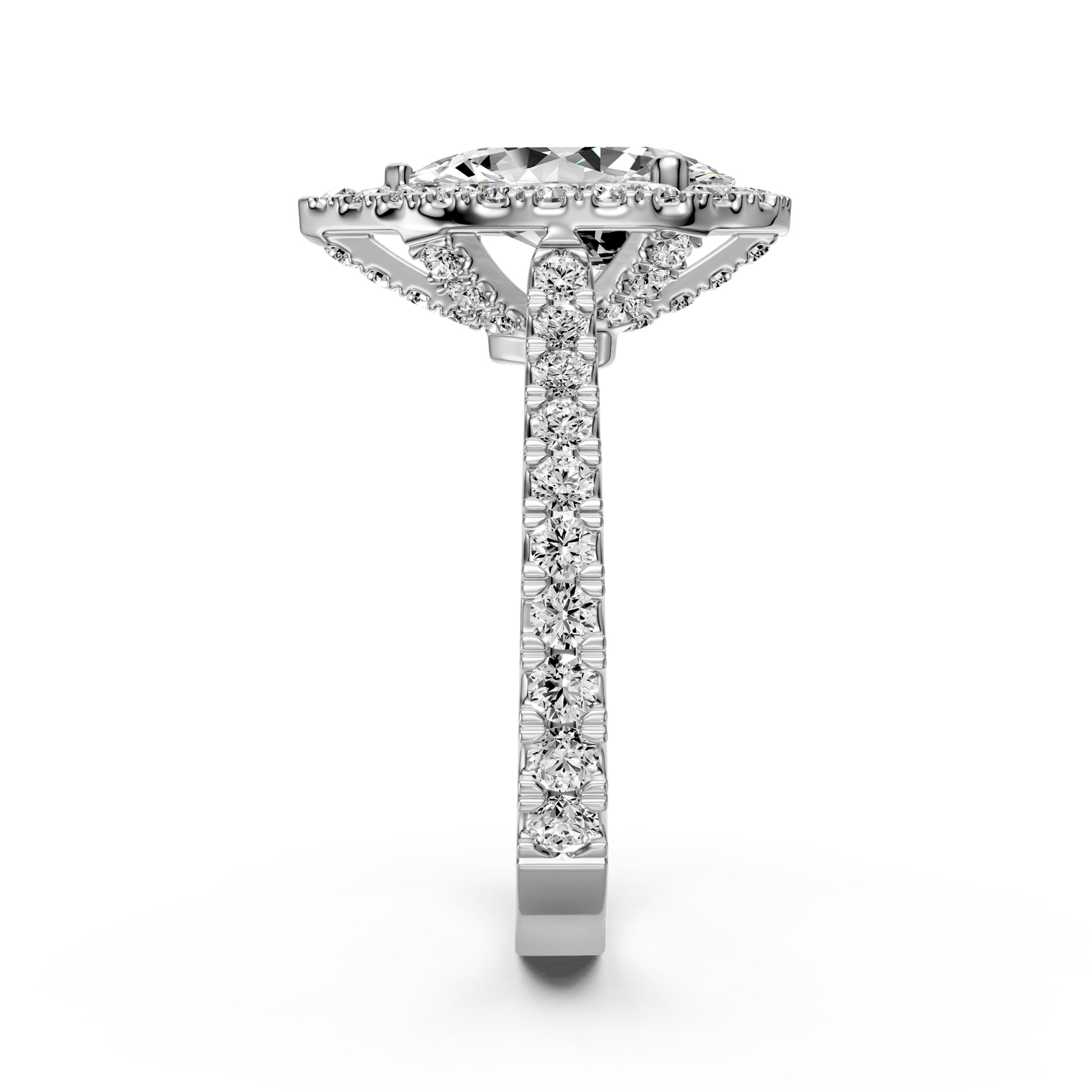 Diamond Ring in White Gold