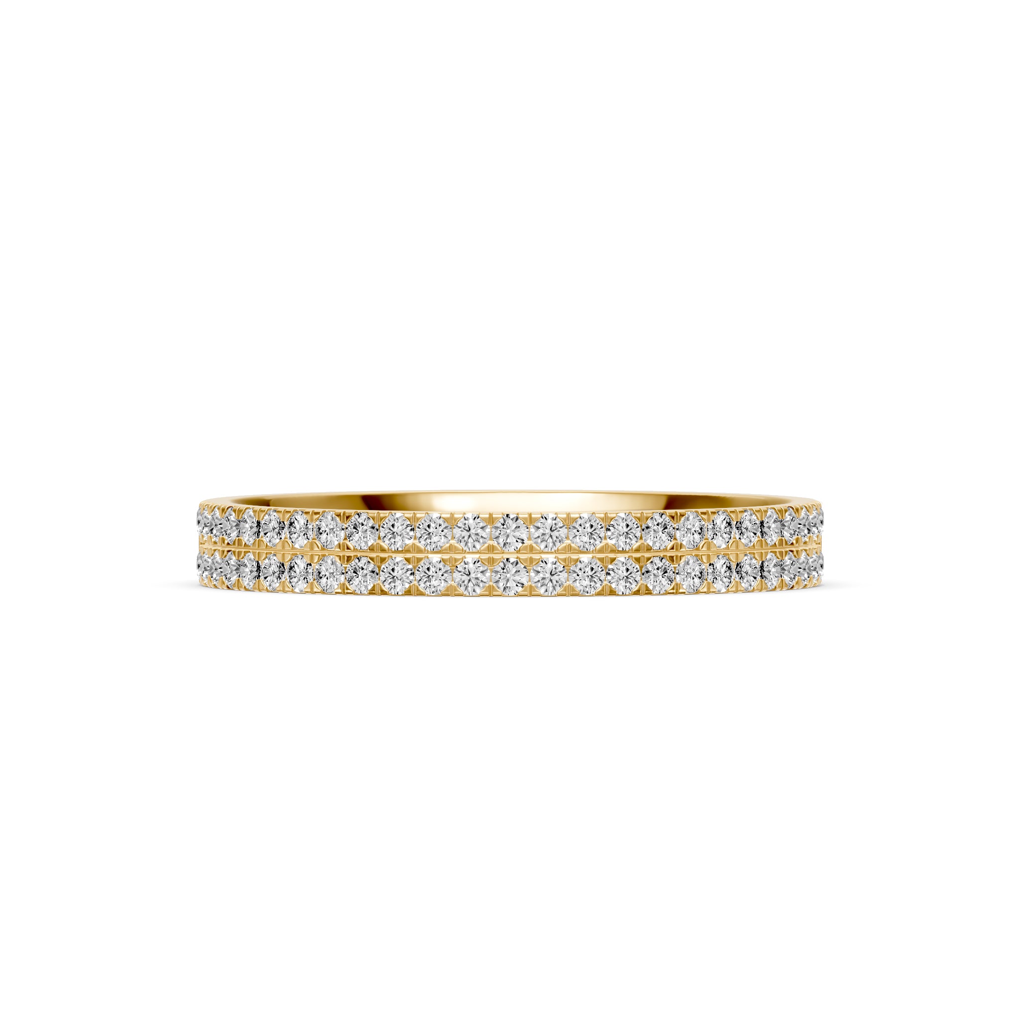 Diamond Band Ring in Yellow Gold