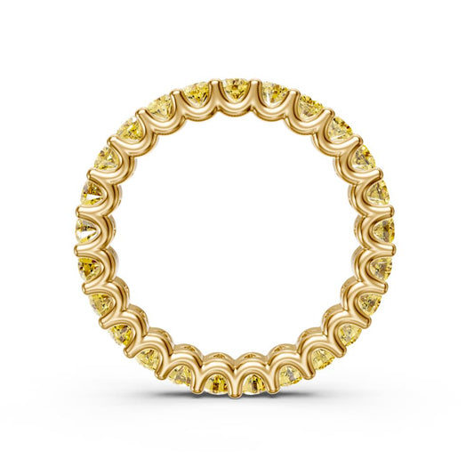 Geltono aukso žiedas su geltonais safyrais R03340325