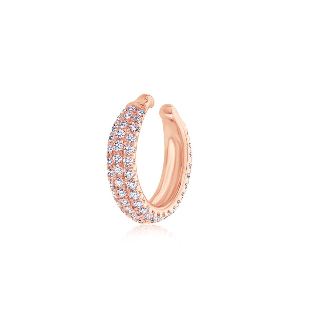 Diamond Cuff in Pink Gold