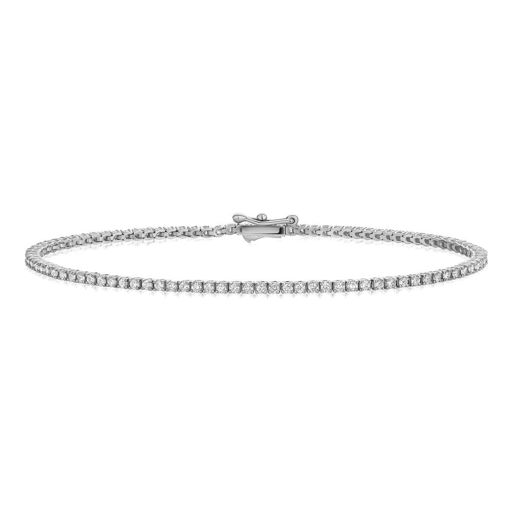 Diamond Tennis Bracelet in White Gold