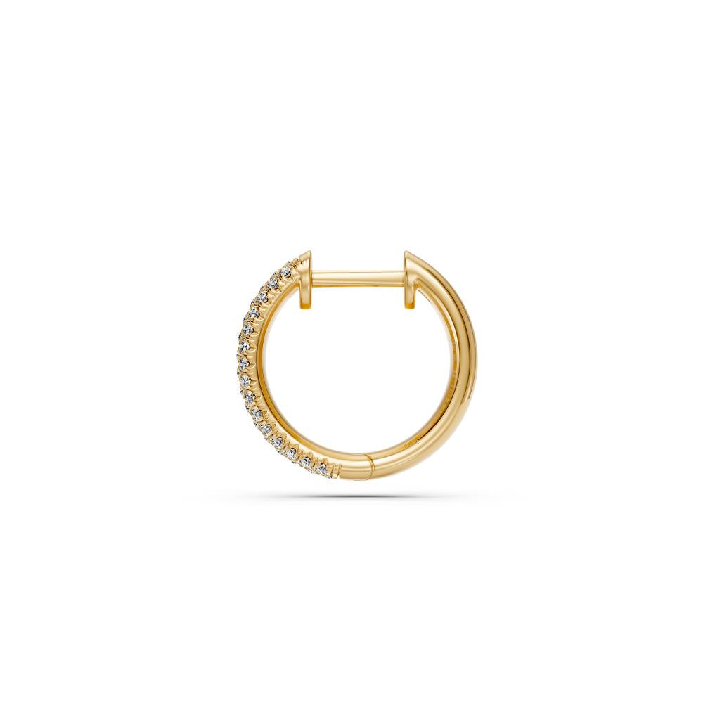 Geltono aukso auskarai su deimantais R22771124