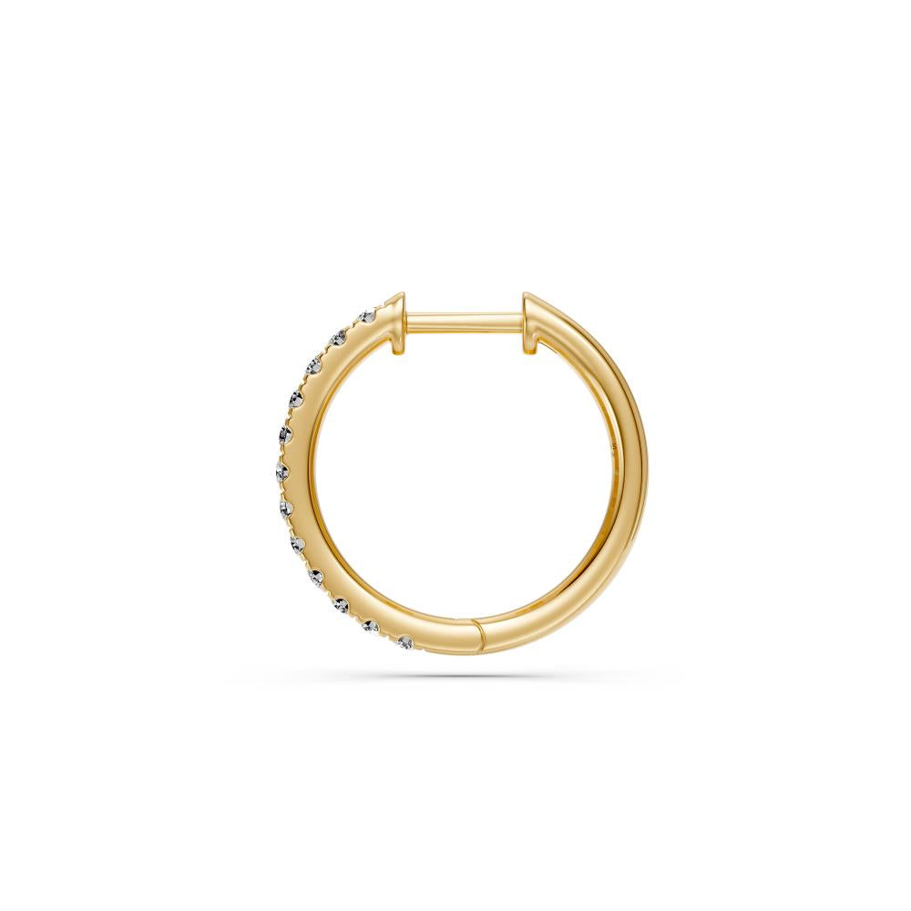 Diamond Cuff Earrings in Yellow Gold