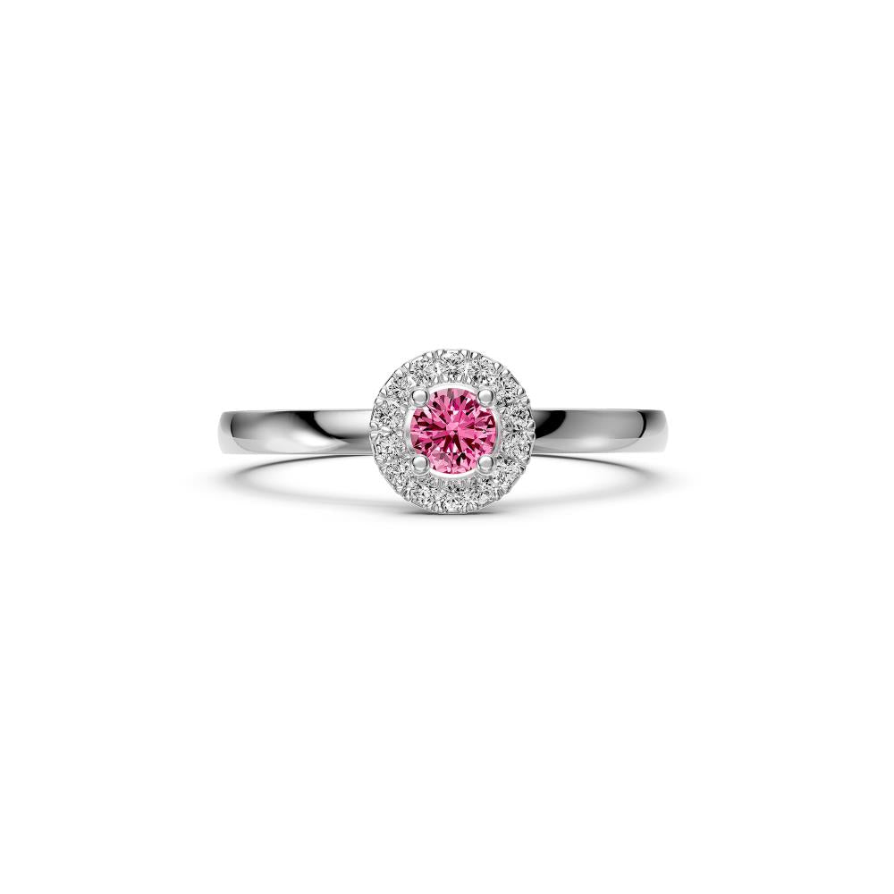 Pink Sapphires Diamond Band Ring