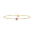 Pink Sapphire Bracelet with Diamonds in Yellow Gold