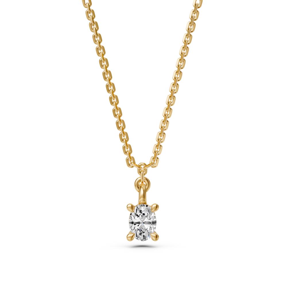 Diamond Necklace in Yellow Gold