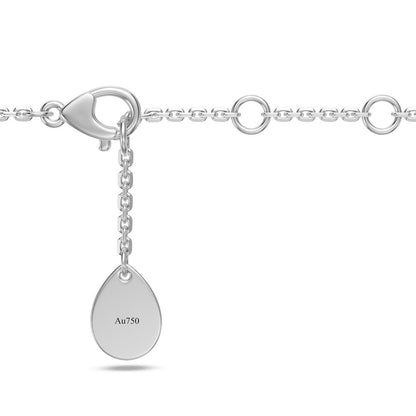 White Gold Necklace with Spinel Stone