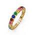 Sapphire Band Ring in Yellow Gold