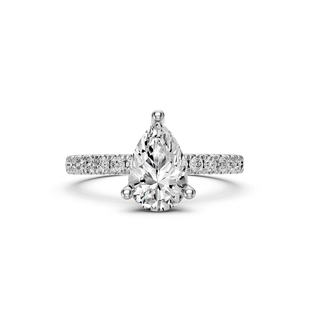 Diamond Ring in White Gold