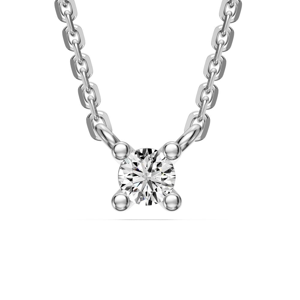 Diamond Necklace in White Gold