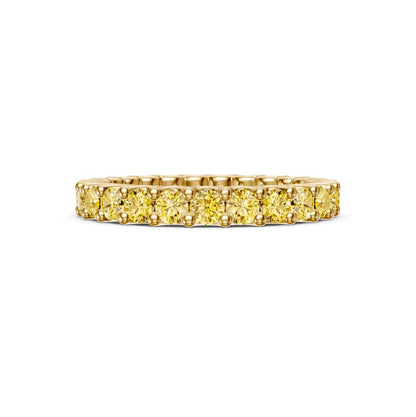 Yellow Sapphire Band Ring in Yellow Gold