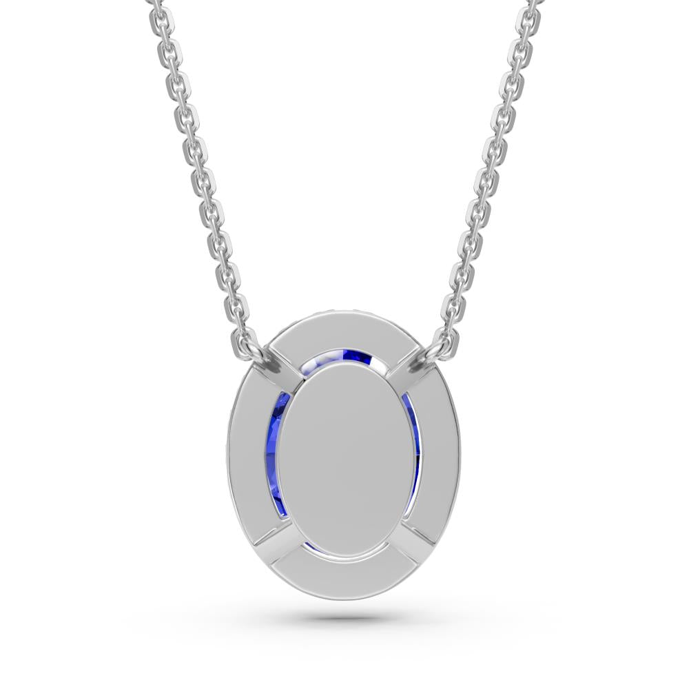 White Gold Necklace with Tanzanite Stone
