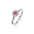 Pink Sapphires Diamond Band Ring