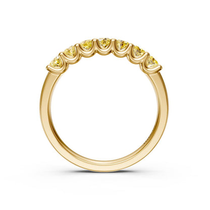 Yellow Sapphire Band Ring in Yellow Gold