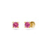 Pink Sapphire Earring in Yellow Gold