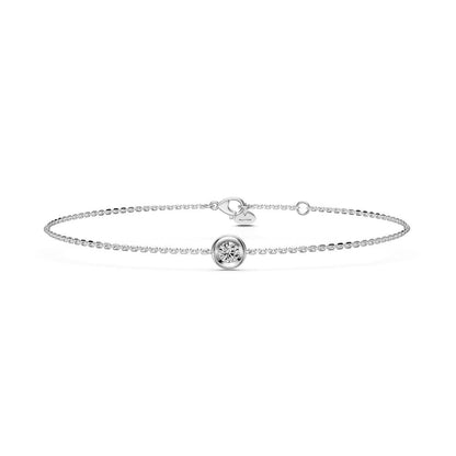 Diamond Bracelet in White Gold