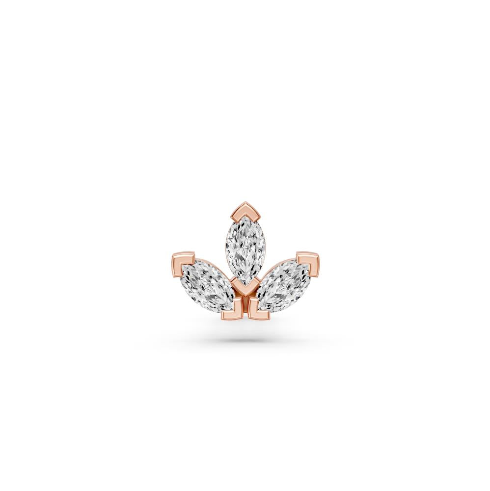 Trijų Marquise Deimantų Auskaras R26921124