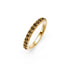 Cognac Diamond Band Ring in Yellow Gold - Slim